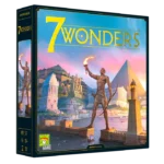 7 Wonders 7 Wonders je strateška društvena igra izgradnje civilizacije kroz tri epohe. Brze partije, duboka taktika i velika rejgrabilnost za 3–7 igrača.