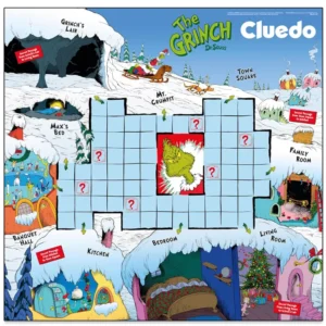 Cluedo Grinch cela tabla izbliza
