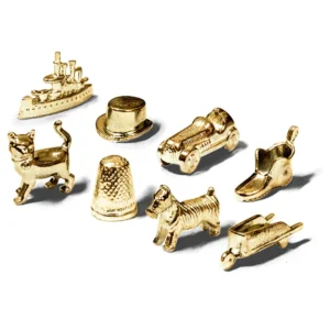MONOPOLY MEGA GOLD EDITION zlatne figure